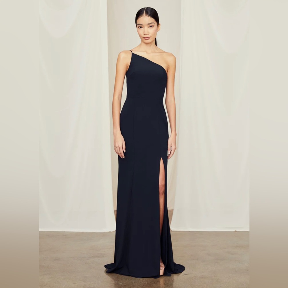 Amsale Evening Maxi Black Off-The-Shoulder Dress Size 0
